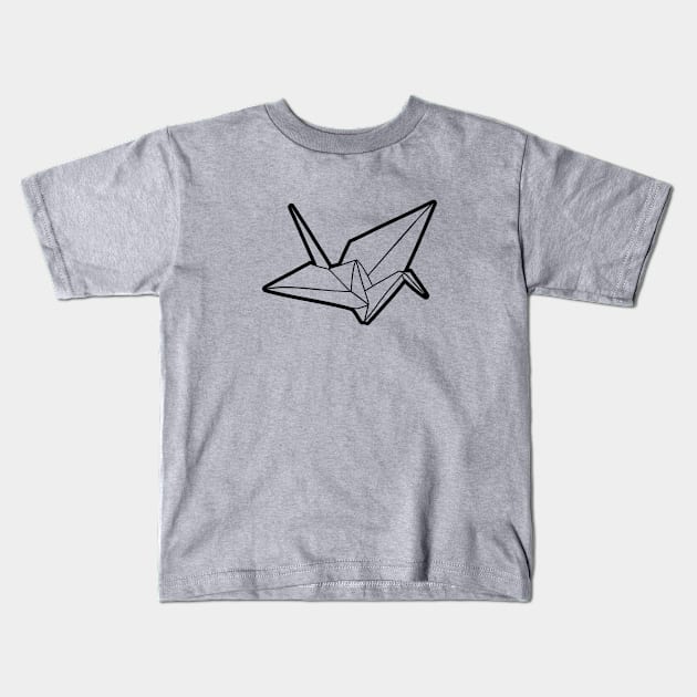 Origami Crane Kids T-Shirt by vpessagno